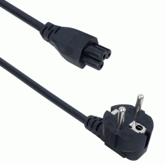 Захранващ кабел за лаптоп DeTech, 1.5m - 18028