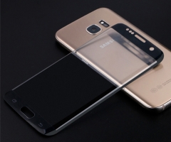 Стъклен протектор за целия дисплей, Remax Тop, за Samsung Galaxy S7 Edge, 0.3 mm, Черен - 52223