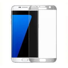 Стъклен протектор за целия екран, No brand, За Samsung Galaxy S7 Edge, 0.3mm, Сребрист - 52286