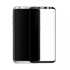 Стъклен протектор за целия екран, No brand, За Samsung Galaxy S8, 0.3mm, Черен - 52289