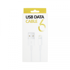 Кабел за данни No brand Lightning - USB,High quality iPhone 5/5s: 6,6S / 6plus,6S plus, Бял - 14266