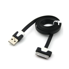 Кабел за данни USB Lightning за iPhone 4/4s, flat - 14047