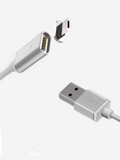 Магнитен кабел за данни, No Brand , Micro USB, 1.2м - 14406