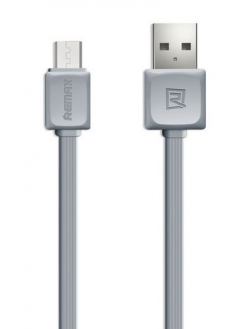 Кабел за данни micro USB, Remax, 1м, Бял - 14359