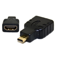 Преходник DeTech HDMI F - Micro Hdmi M, Черен - 17120