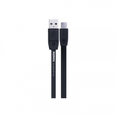 Кабел за данни micro USB Flat, Remax Full Speed RC-001m, 1м, Черен - 14349