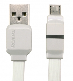 Кабел за данни micro USB, Remax Breathe RC-029m,1м, Бял, Син - 14347