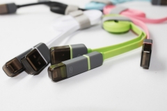 Кабел No brand 2 в 1 USB - Micro USB / Iphone 5/5S:6/6S:6Plus/6sPlus - 14212