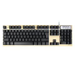 Геймърска клавиатура, ZornWee T19 USB, Златист - 6061