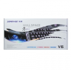 Геймърска клавиатура, ZornWee V6, Черен - 6063